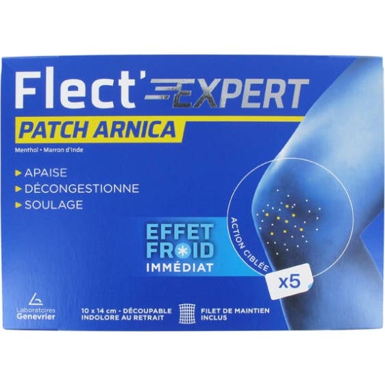Flect'expert Patch Arnica Effet Froid Immédiat 5unts
