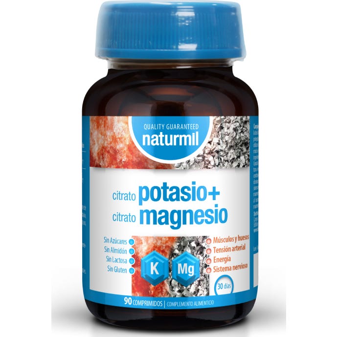 Naturmil Citrate de Potassium + Citrate de Magnésium 90comp