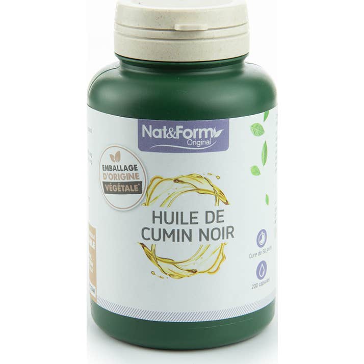 Nat&Form Huile de Cumin Noir 200 Capsules