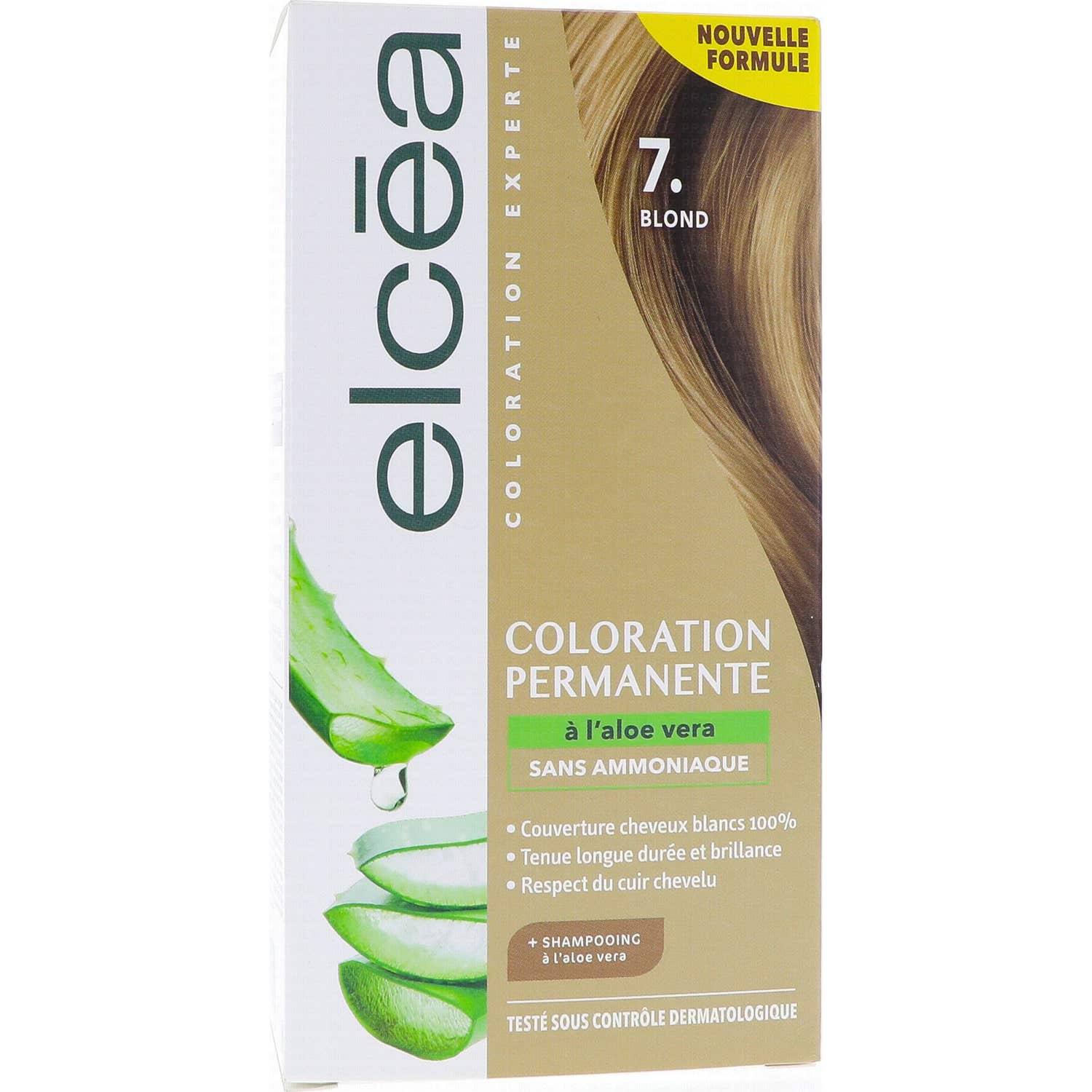 Elcea Coloration Permanente Aloé Vera 7 Blond 140 ml