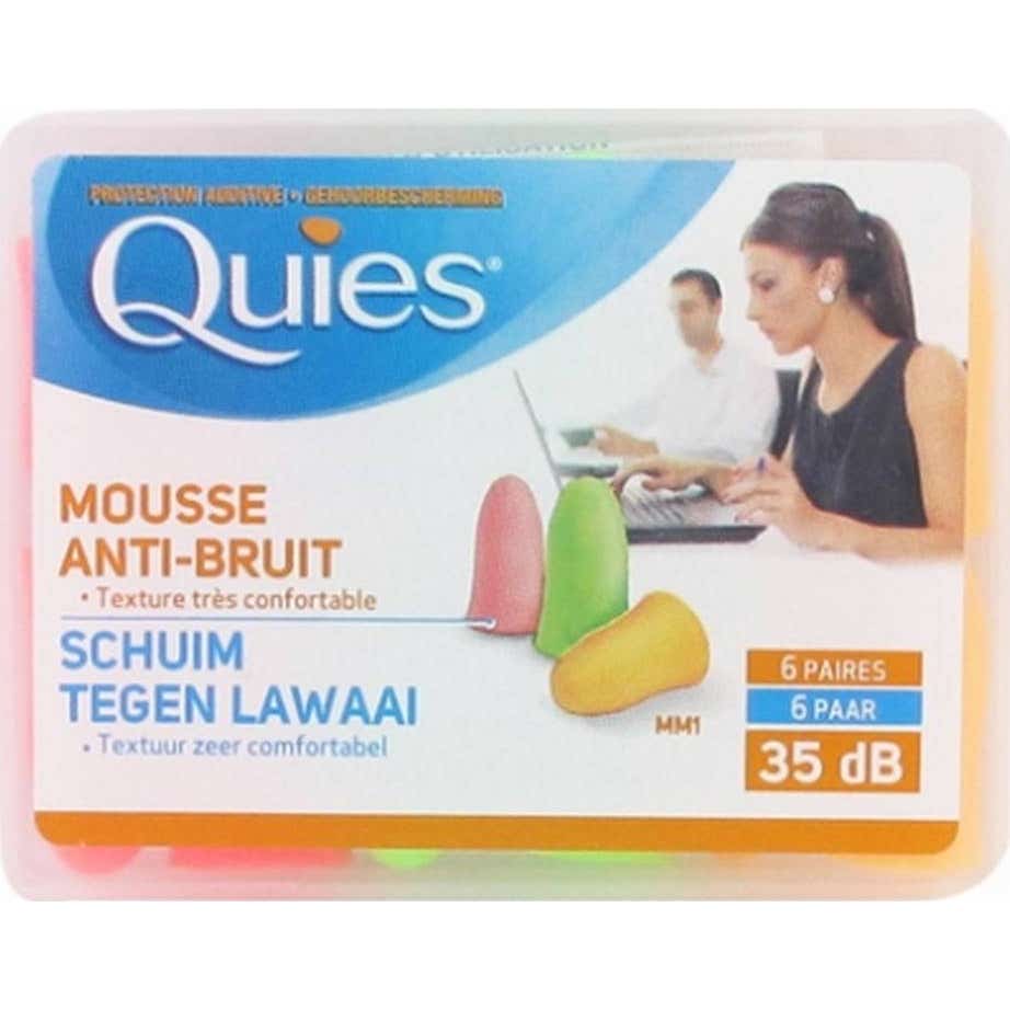 Quies Protection Auditive En Mousse 6 Paires