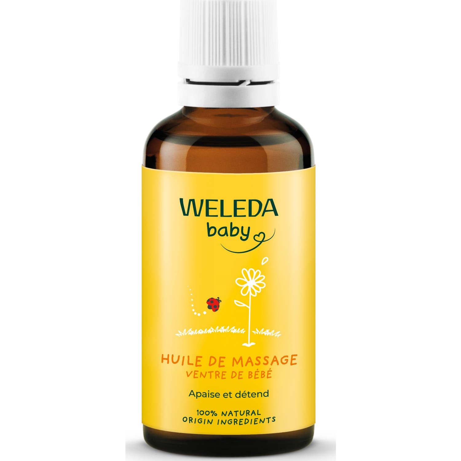 Weleda Baby Huile de Massage Ventre de Bébé 50ml