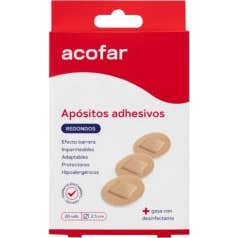 Tampon adhésif rond 20 U