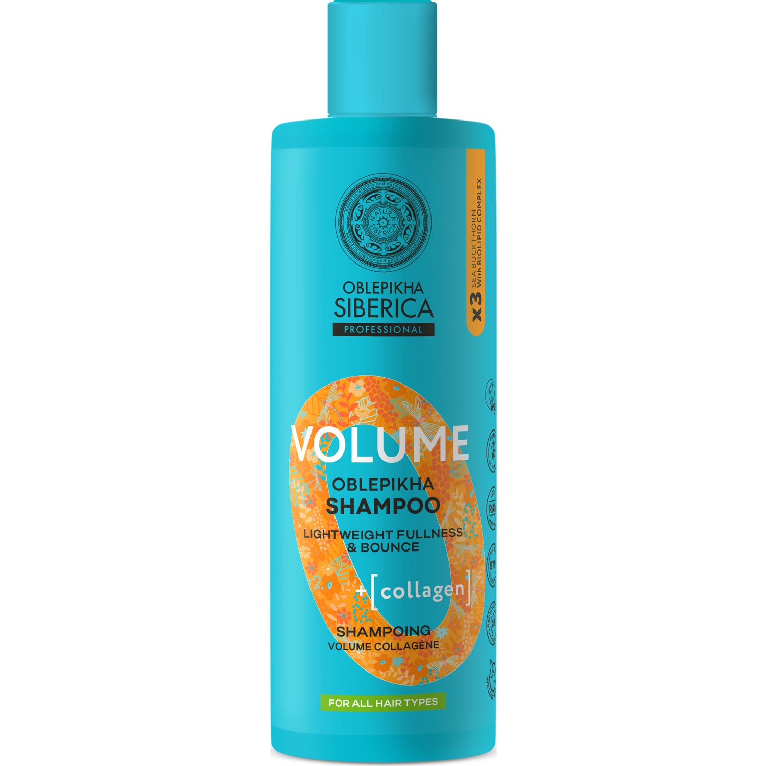 Natura Siberica Oblepikha Shampooing Volume Collagène 400ml