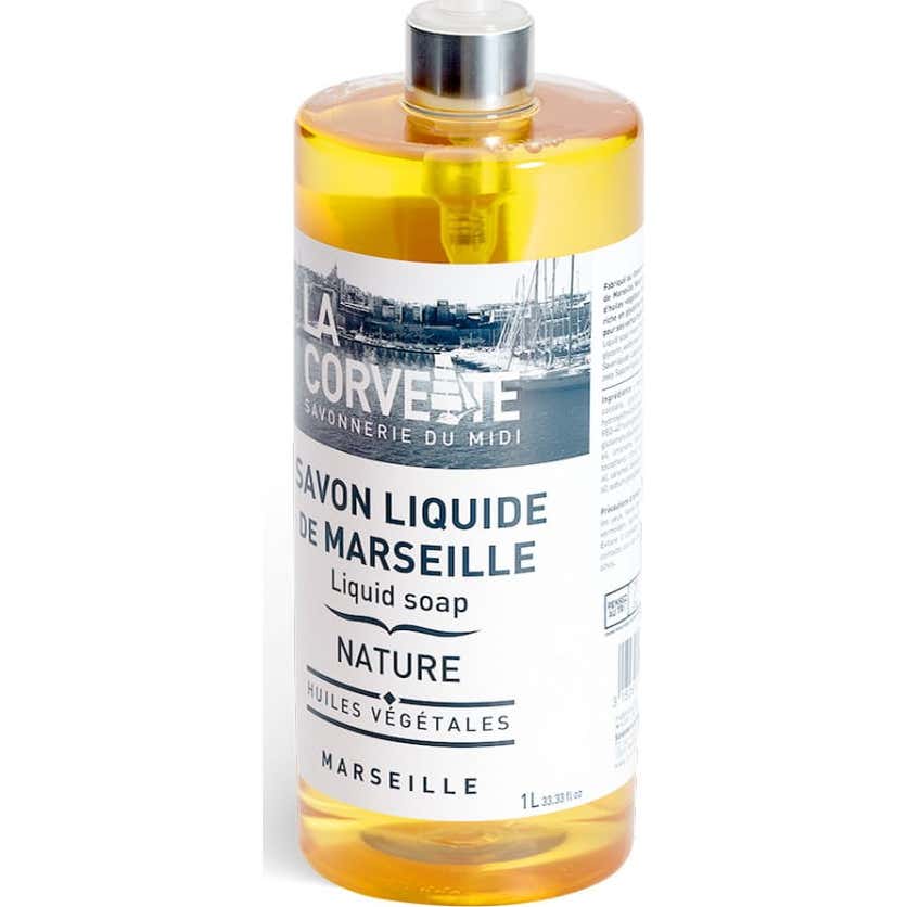 Le savon liquide Corvette marsella mains naturelles 1000ml