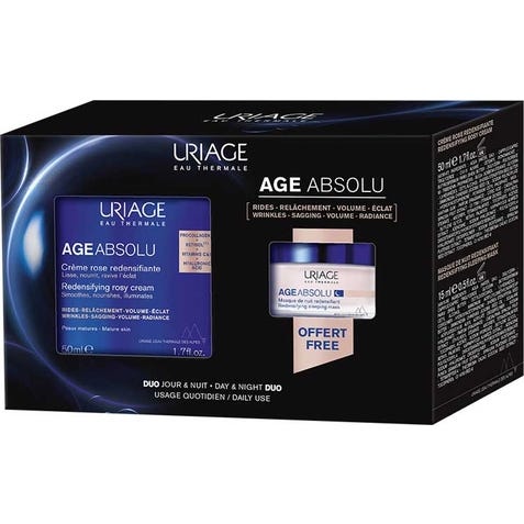 Uriage Age Absolu Crème Rose Redensifiante 50ml + Masque de Nuit Redensifiant 15ml