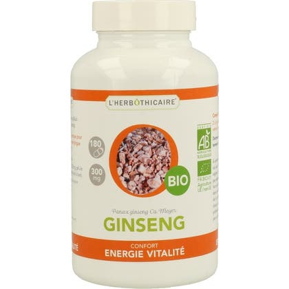 L'Herbothicaire Ginseng Bio 300mg 180caps