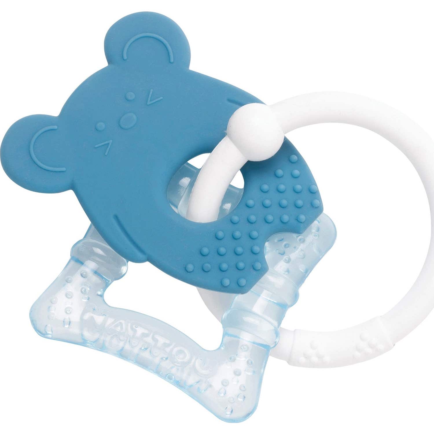 Nattou Mordedor Refrigerante Silicona Azul 1ud