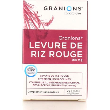 granions Levure De Riz Rouge 30 gélules