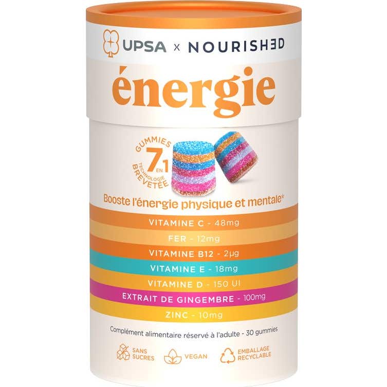 Upsa Nourish Énergie 7En1 30 Gummies