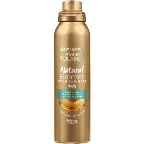 Garnier Natural Bronzer Quick Drying Self Tan Body Mist Dark 150ml