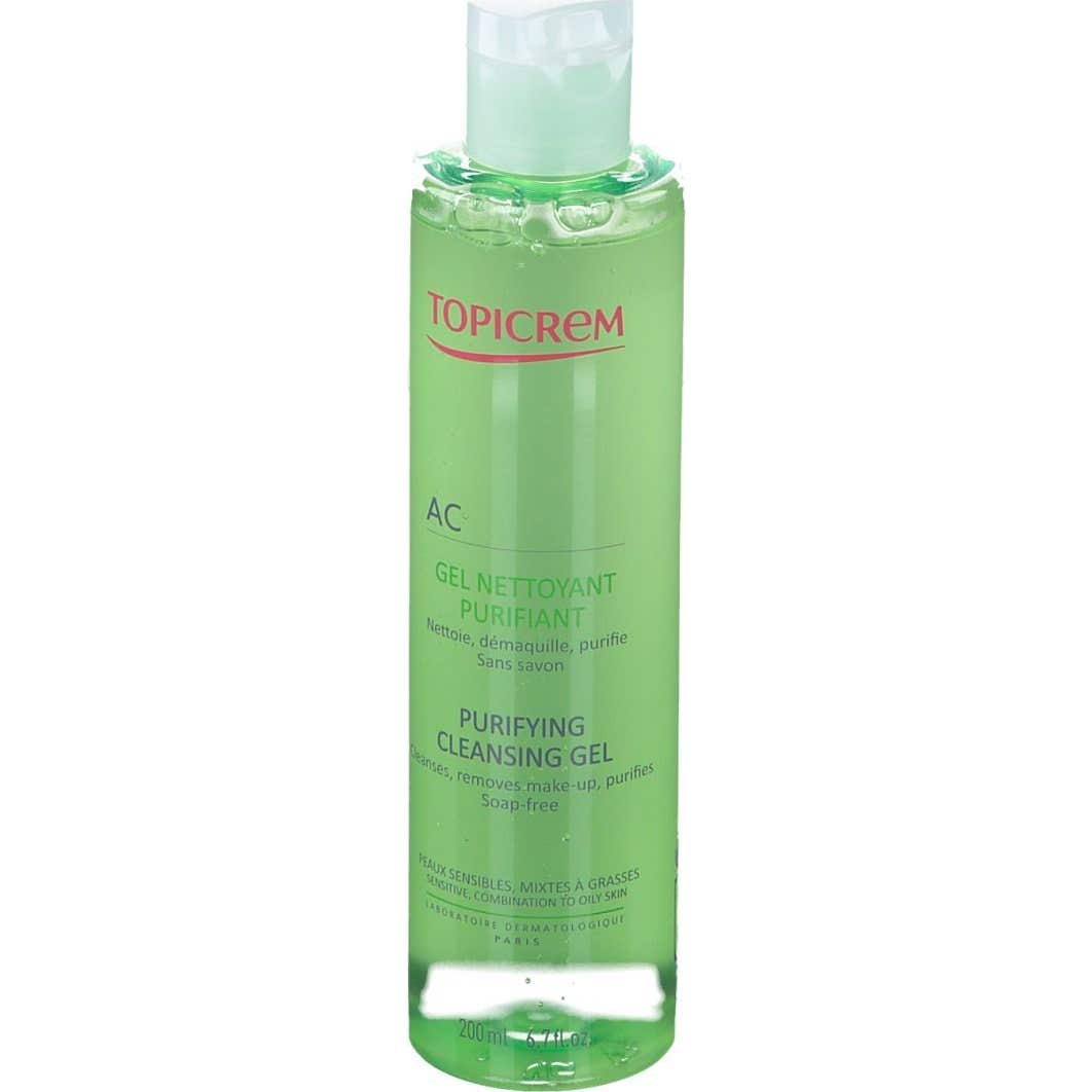 Topicrem Peaux Mixtes à Grasses AC Gel Nettoyant Purifiant 200ml