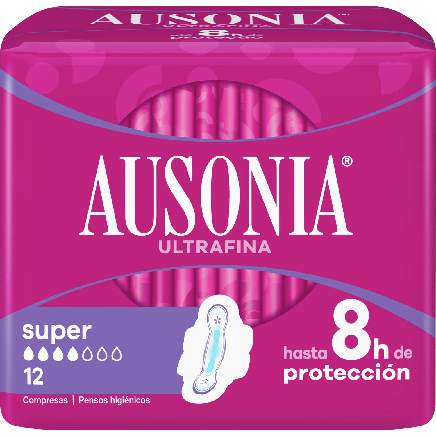 Ausonia™ Airdry compresse les super ailes super 10 pcs