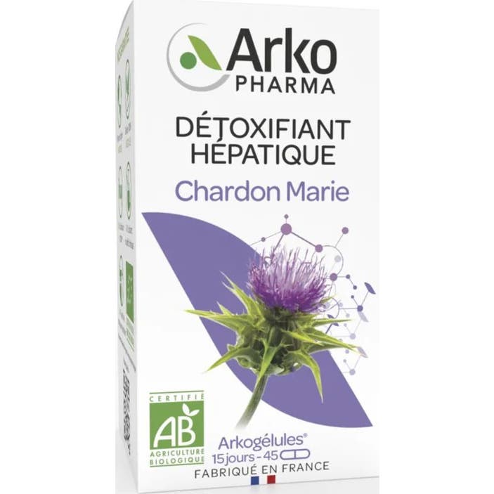 Arkopharma Arkogélules Chardon Marie BIO 45 gélules