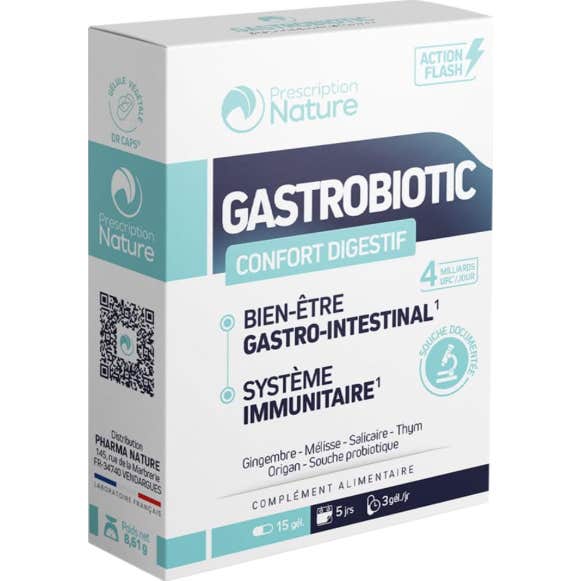 Pharma Nature Gastrobiotic 15 Gélules