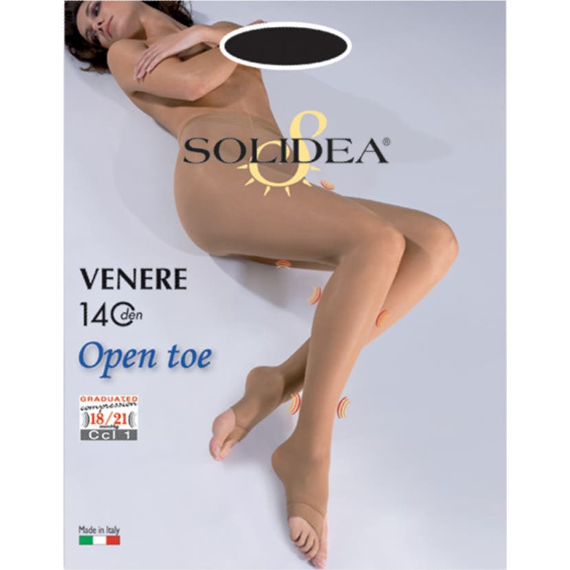 Solidea Venere 140den Collant Open Toe Camel 4 L 1ut