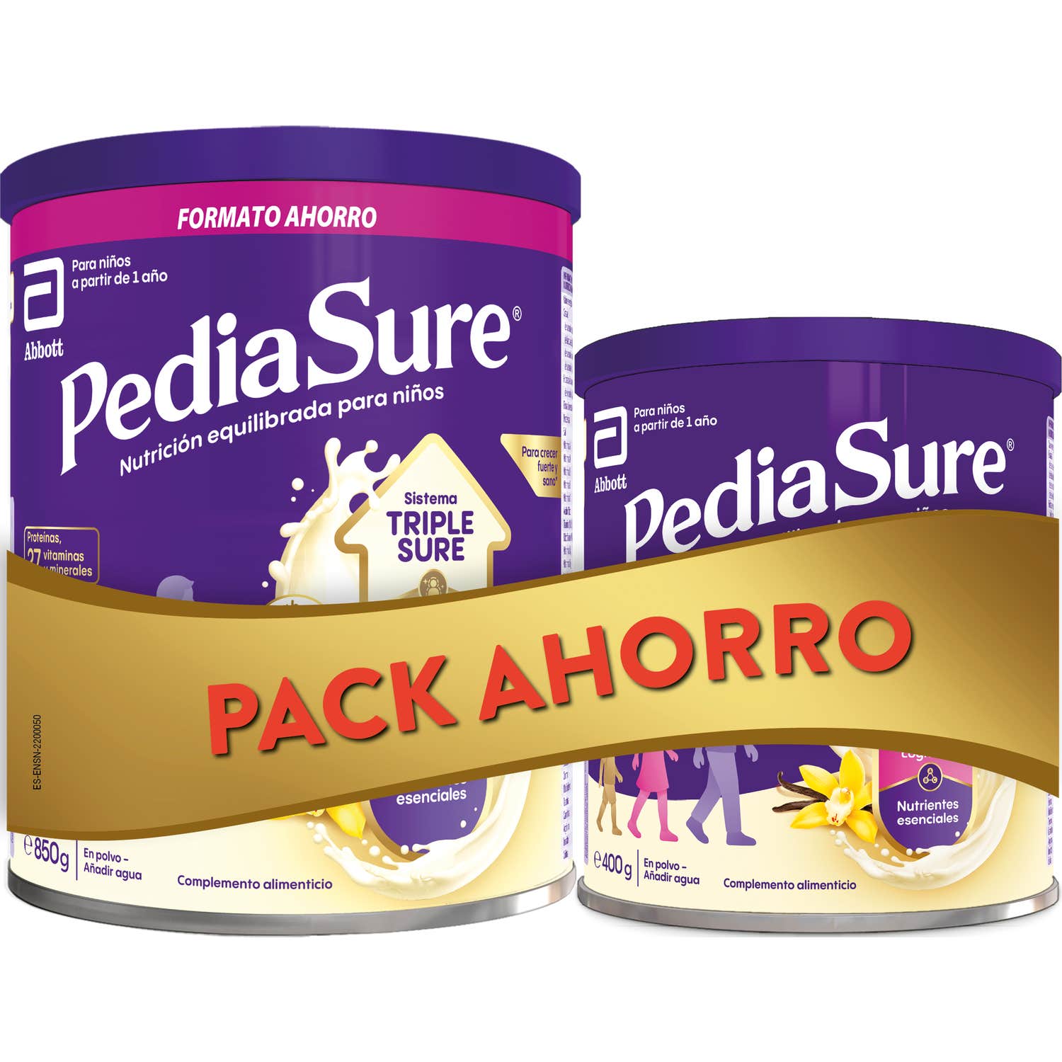 PediaSure Pack Saveur Vanille 850g + 400g