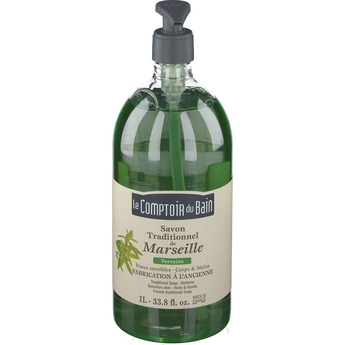 Le Comptoir Du Bain Savon Traditionnel De Marseille Verveine 1L