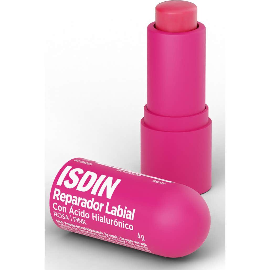 ISDIN Reparador Labial con Ácido Hialurónico Stick Rosa 4g