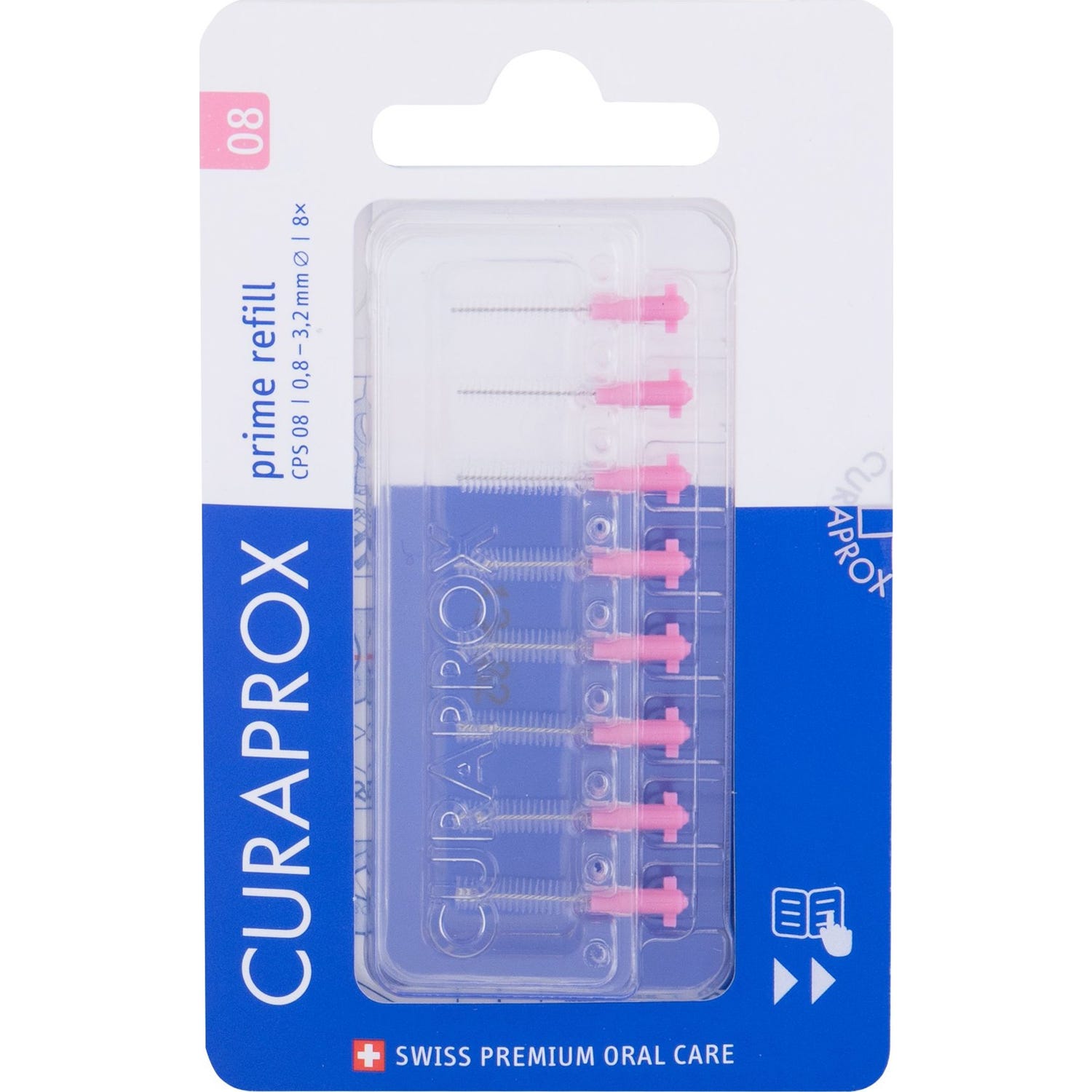 Curaprox Prime Refill CPS 08 8 Unités
