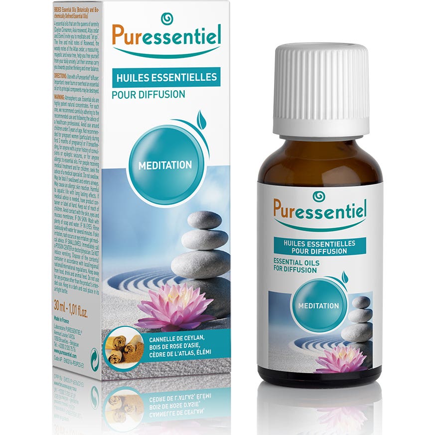 Puressentiel Diffusion Huiles Essentielles pour Diffusion Méditation 30mL