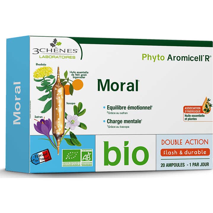 3 Chênes Phyto Aromicel'R Moral Bio 20x10ml