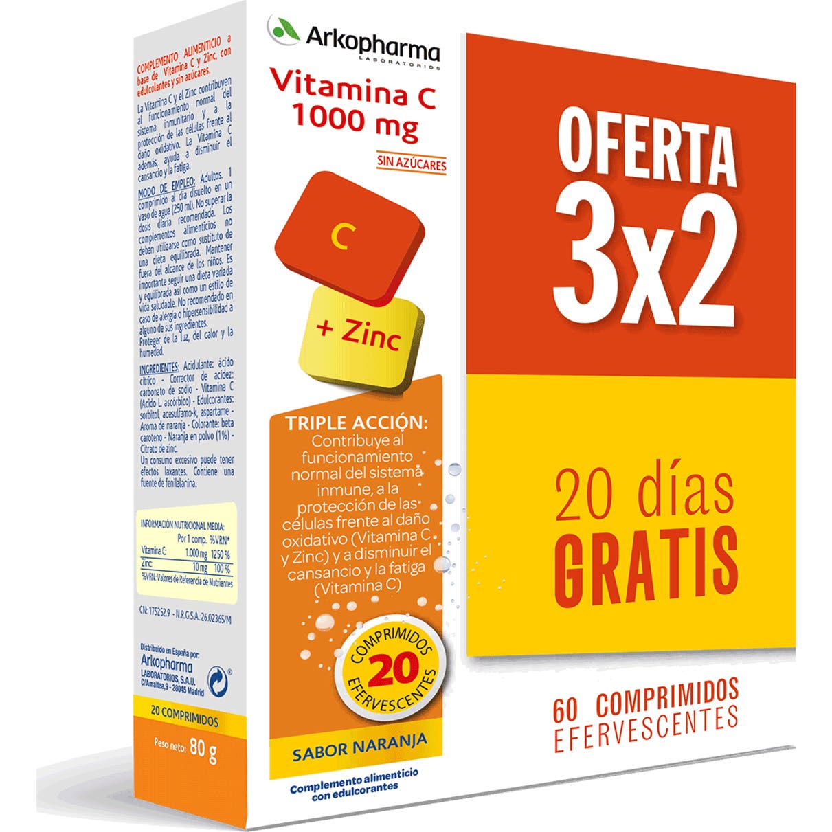 Arkopharma Arkovital Vitamina C 40caps