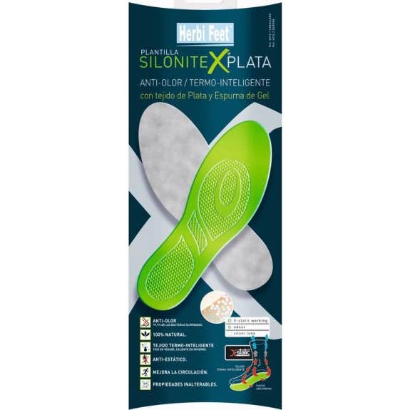 Plantillas Herbi Feet Silonitex Plata Señora *