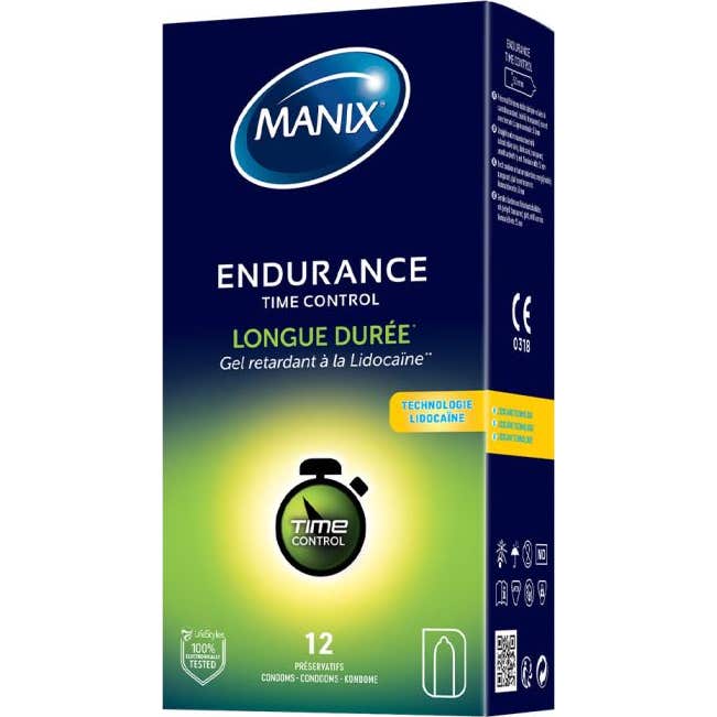 Manix Endurance Time Control Longue Durée 12 Préservatifs