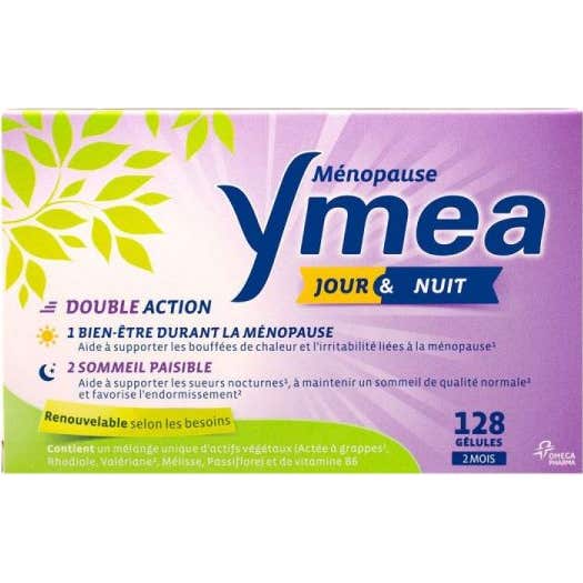 Yméa Ménopause Jour & Nuit 128 Gélules
