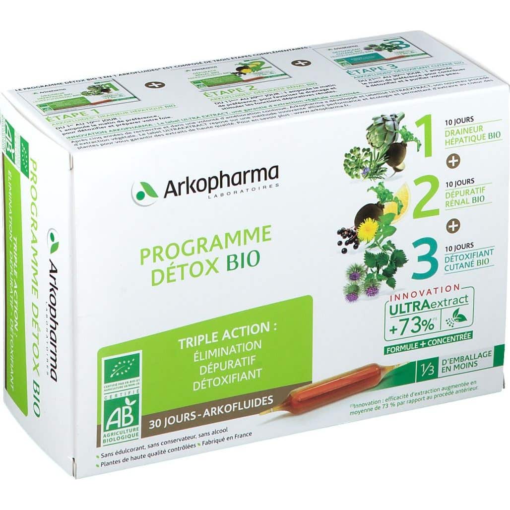 Arkopharma Programme Détox Bio 30 Jours