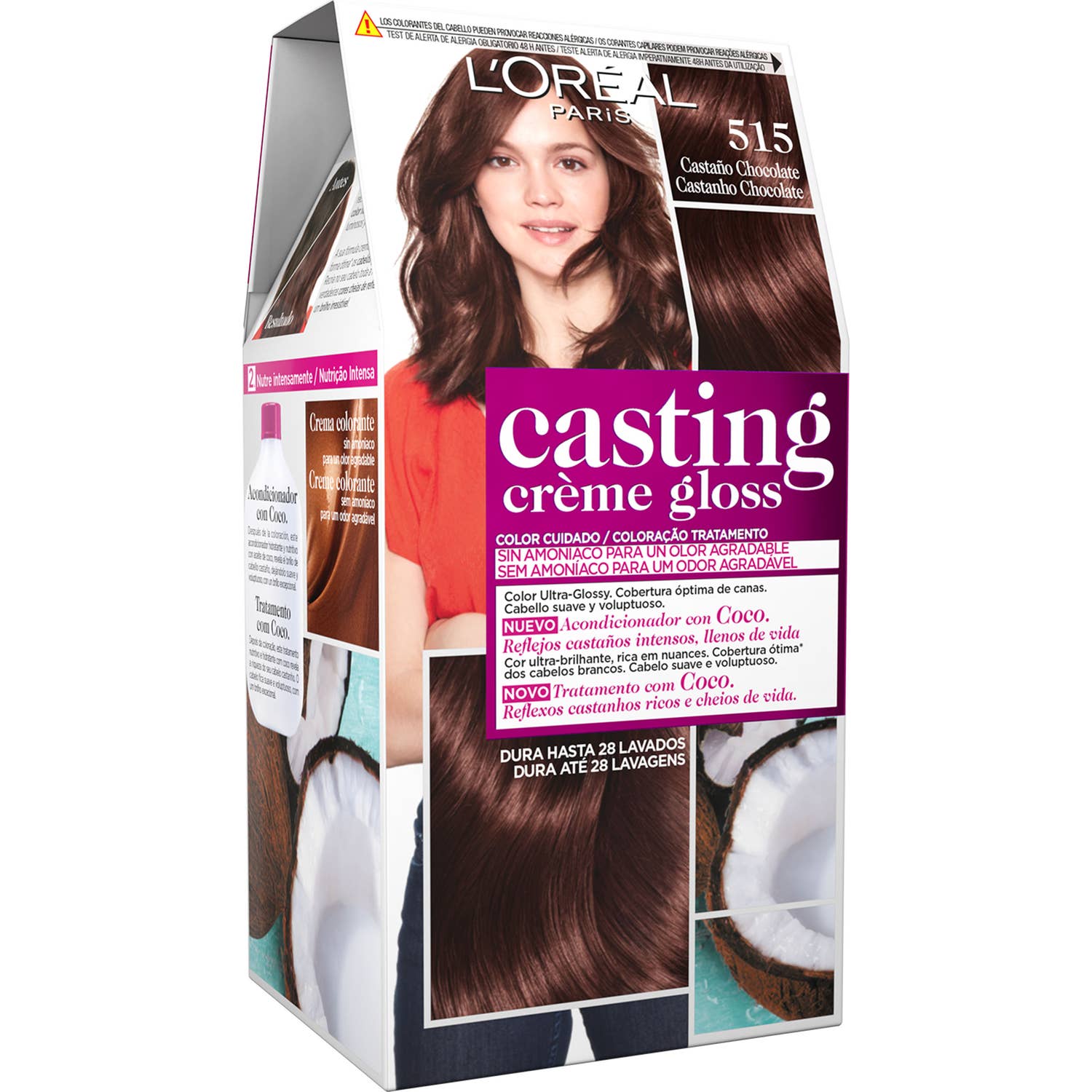 L'Oreal Casting Creme Gloss 515-Chocolate Brown 3uds