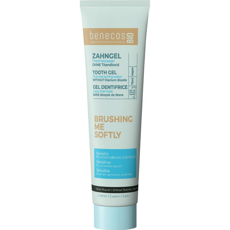 Benecos Dentifrice Dents Sensibles Eau Thermale Sans Fluor 75ml