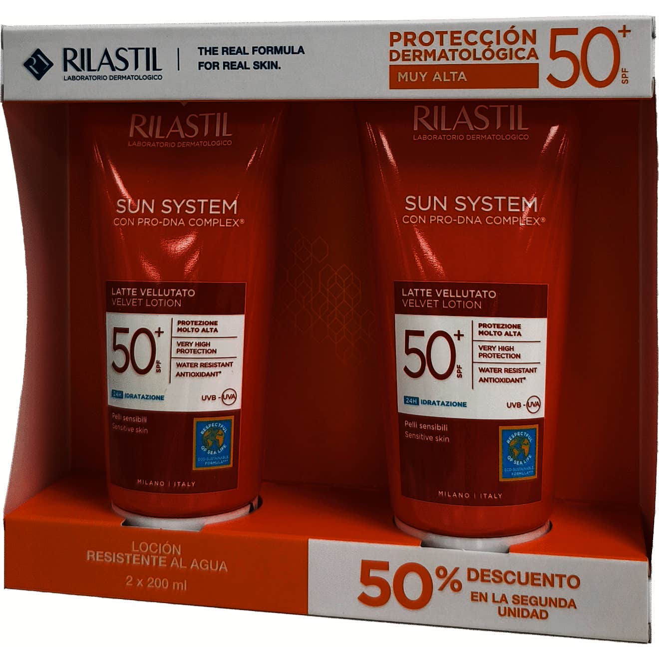 Rilastil Sun System Leche Velluto 2x200ml
