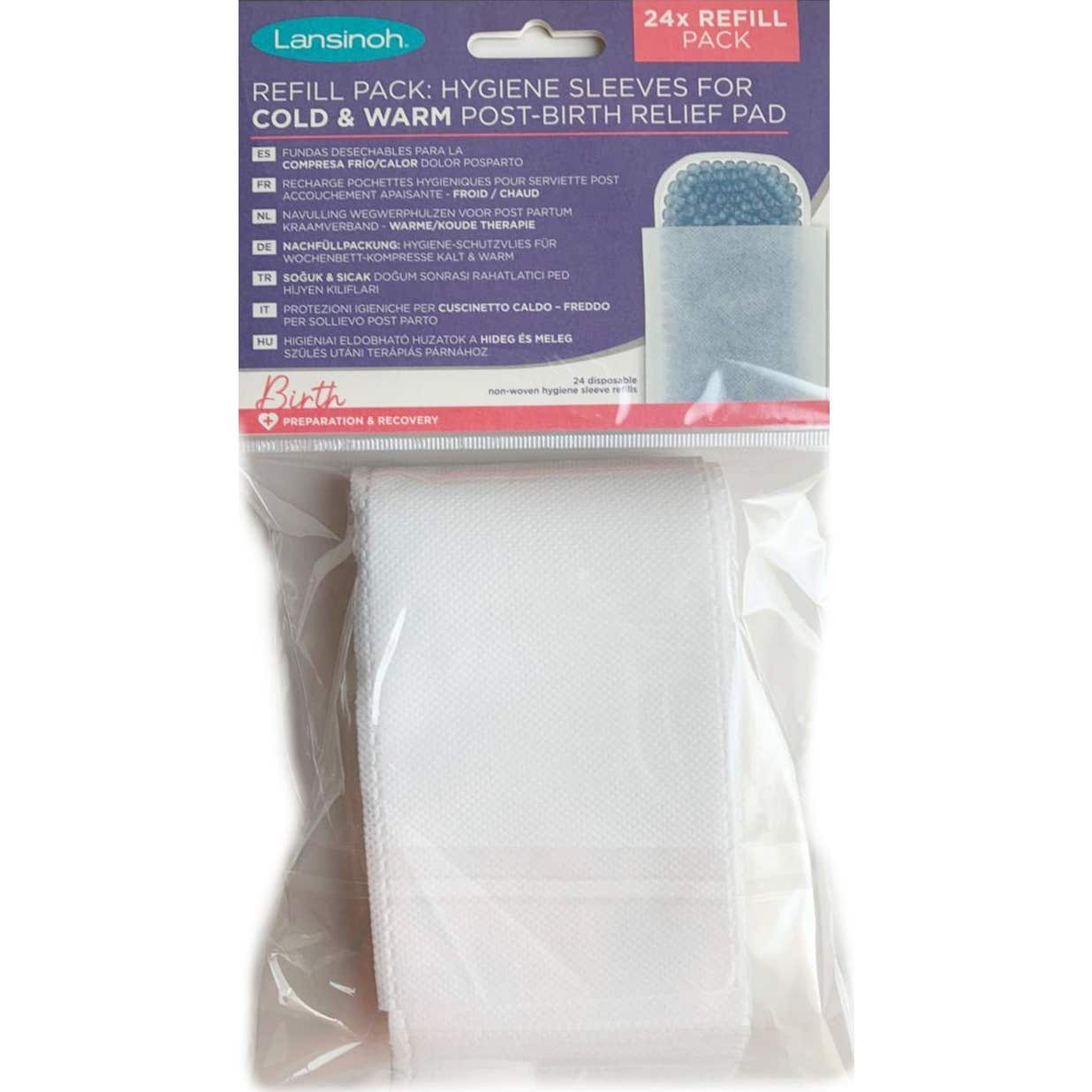 Lansinoh Serviette Post-Accouchement Chaleur Froid Recharg 24uts