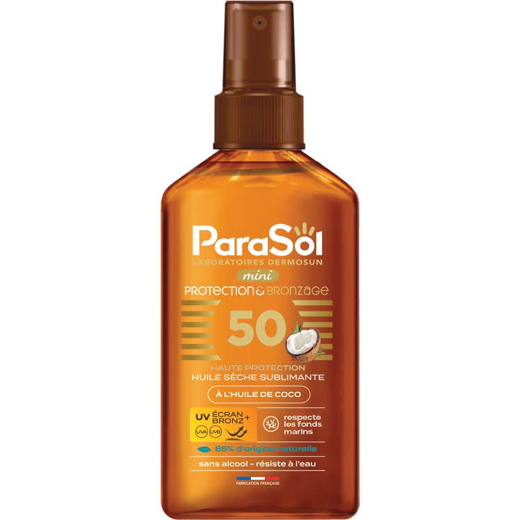 ParaSol Protection & Bronzage Mini Huile Sèche Sublimante Coco SPF50 125ml