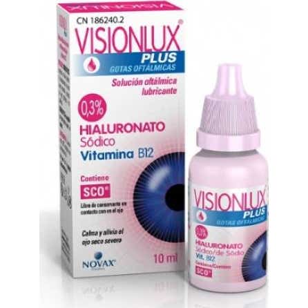 Visionlux Plus Hyaluronic Et Gouttes De Vit 10 Ml 10Ml
