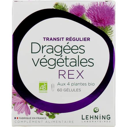 Lehning Dragées Végétales Rex 60 Gélules