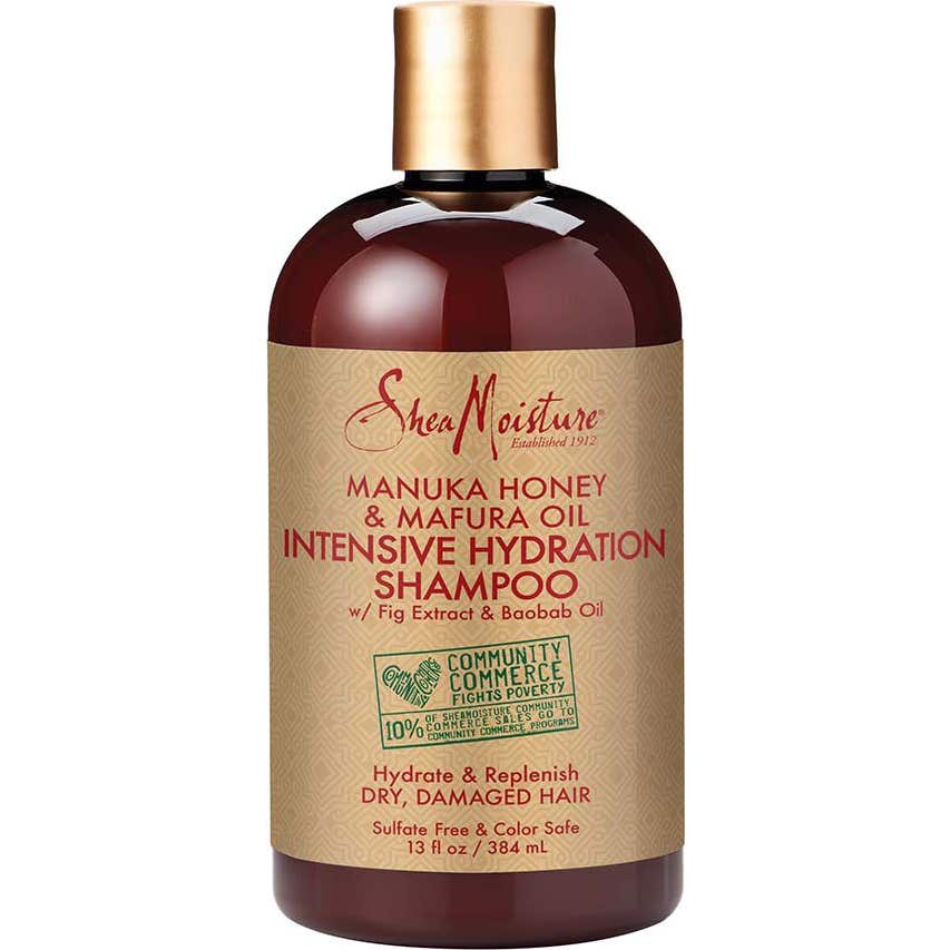 Shampooing d'hydratation intensive au miel de Manuka et à l'huile de Mafura de Shea Moisture 384ml