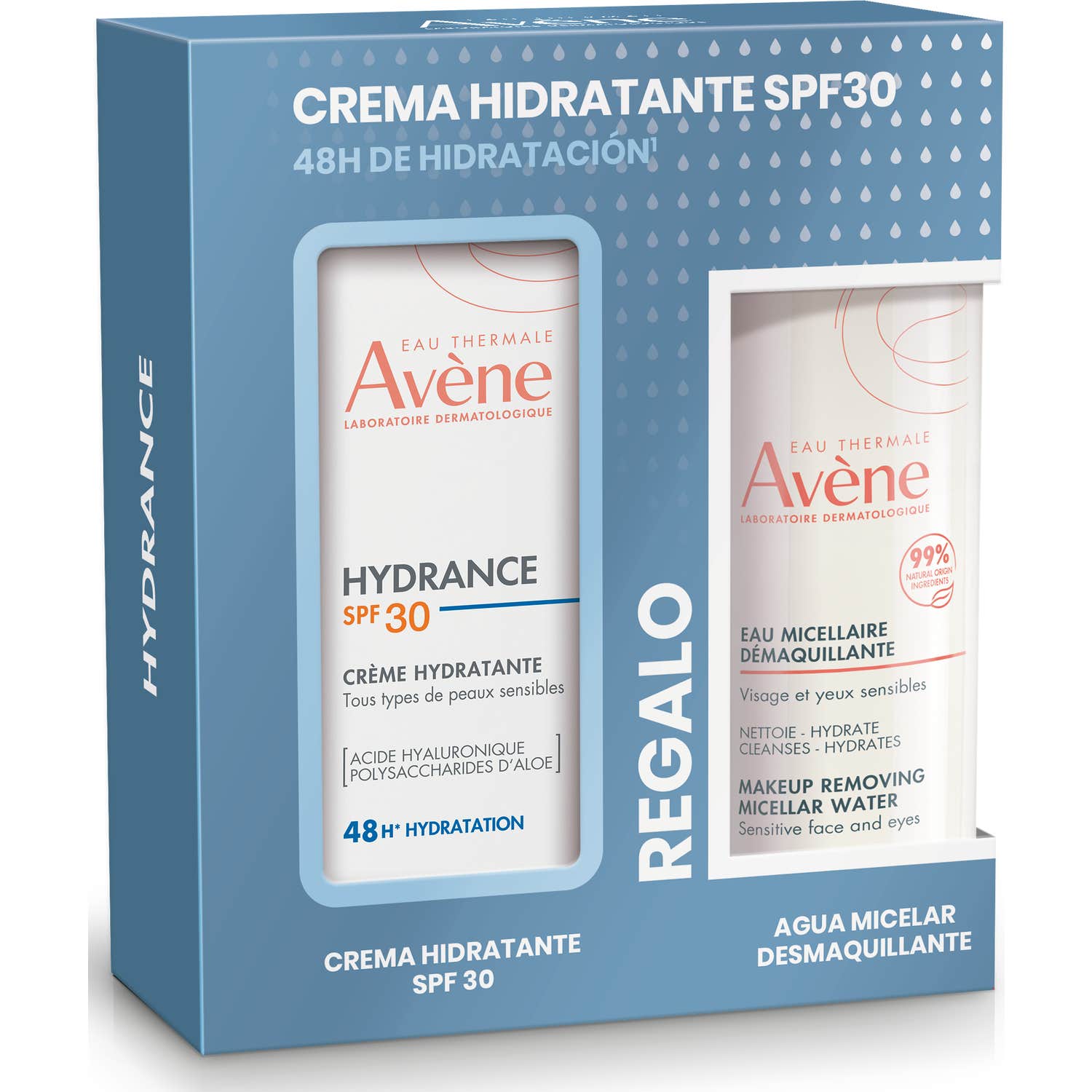 Avène Pack Hydrance Crème Hydratante SPF30 40 ml + Eau Micellaire Démaquillante 100 ml