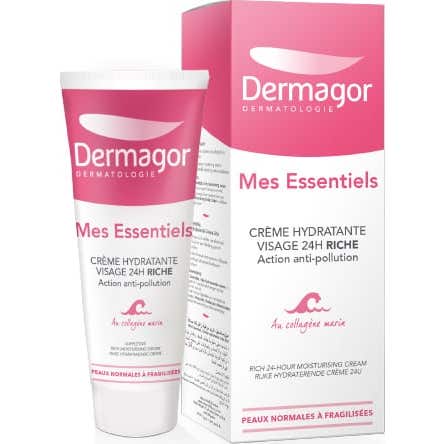 Dermagor Mes Essentiels Crème Hydratante Visage 24H Riche 40ml
