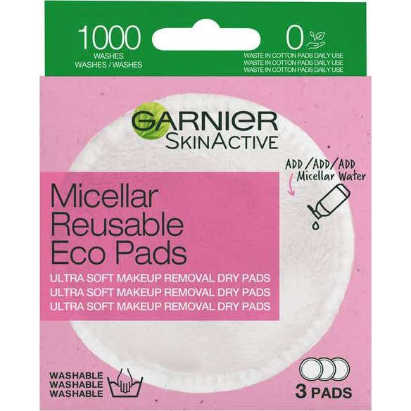 Garnier Discos de Microfibra Reutilizáveis Eco Pads 3 Unidades