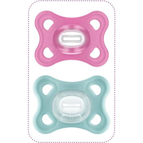 Mam Sucettes Comfort Duo Rose 2-6M 2uts