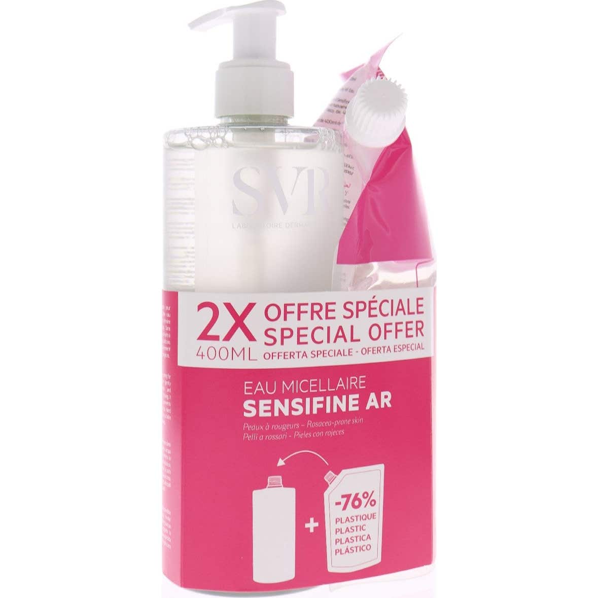 SVR Sensifine AR Eau Micellaire + Eco-Recharge 2x400ml