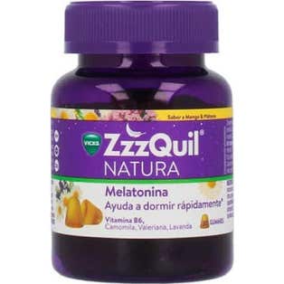 ZzzQuil Natura Gummies Melatonina Mango y Plátano 30uds
