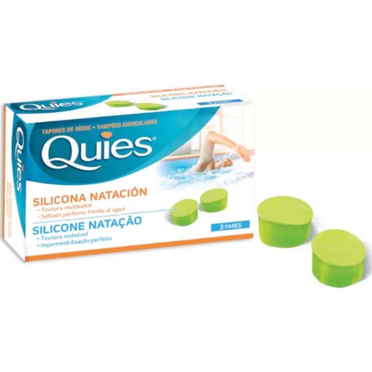 Quies Protection Auditive Silicone Natation Standard 6 unités