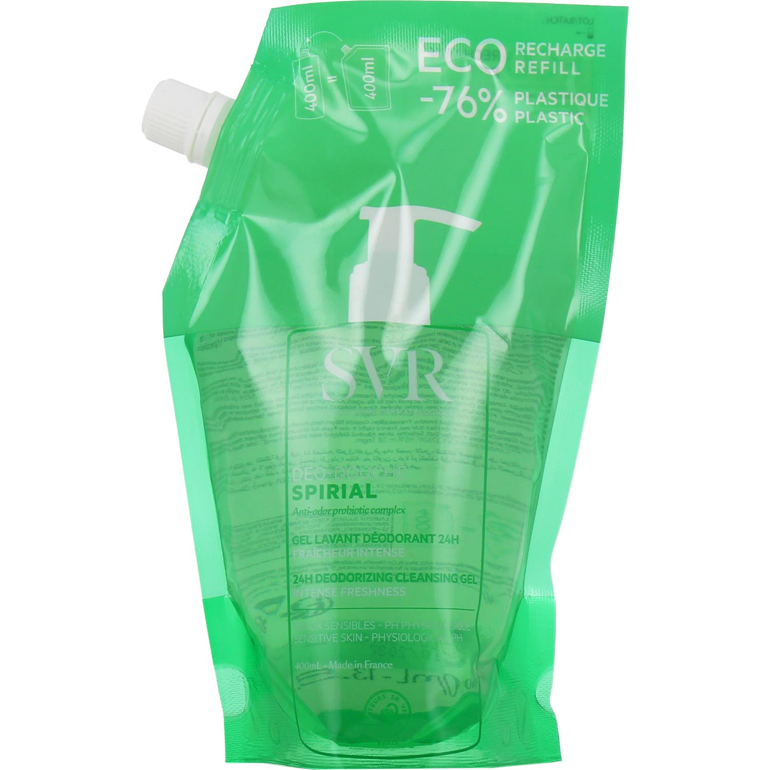 Svr Spirial Déo Douche Gel Lavant 24H Eco Recharge 400 ml