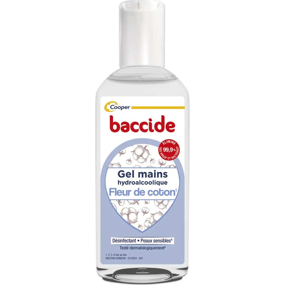 Baccide Gel Mains Désinfectant Fleur de Coton 30ml