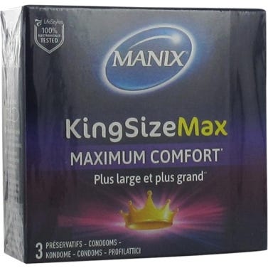 Manix Préservatifs King Size Maximum Comfort 3unts