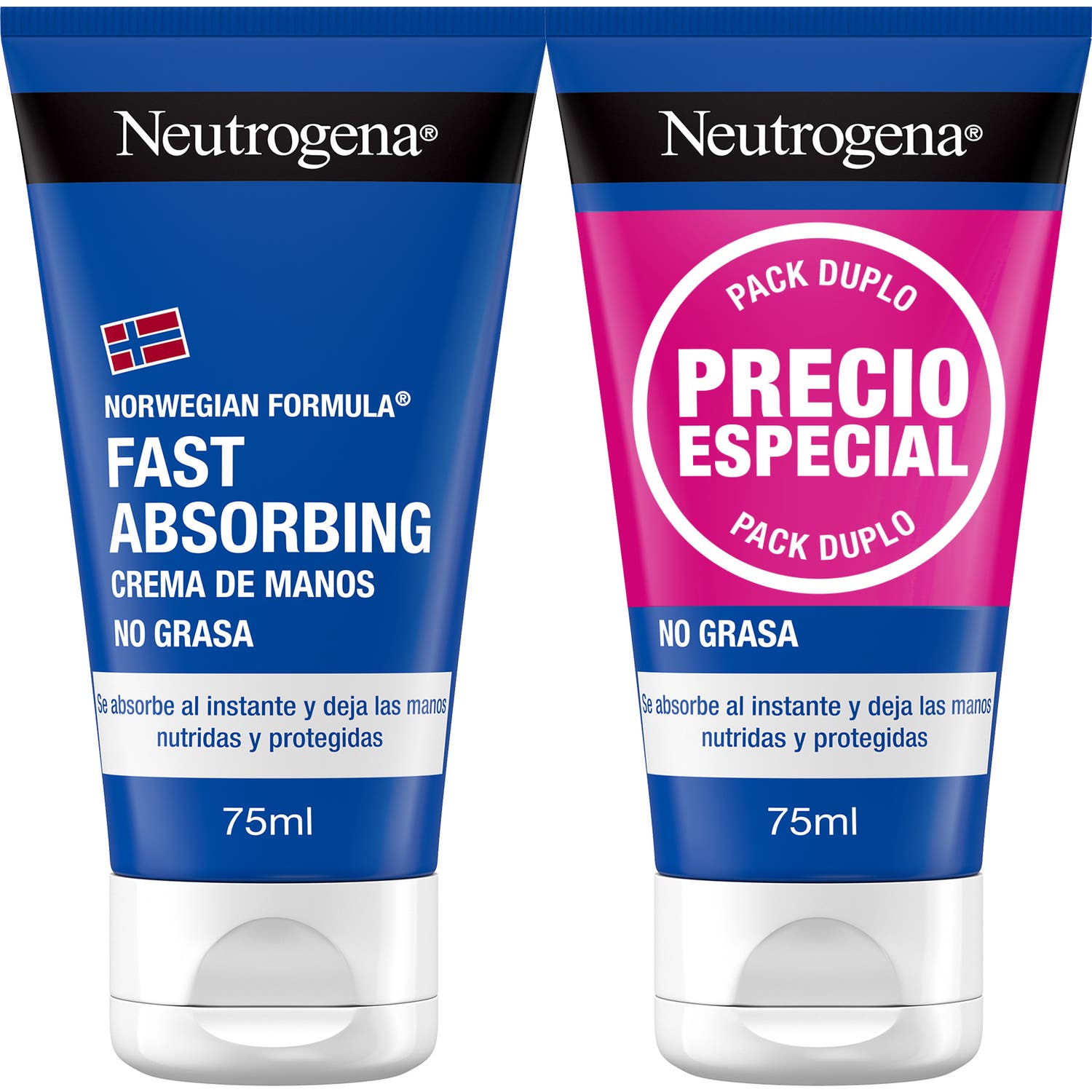 Neutrogena® Crème Mains Absorption Express 2x75ml